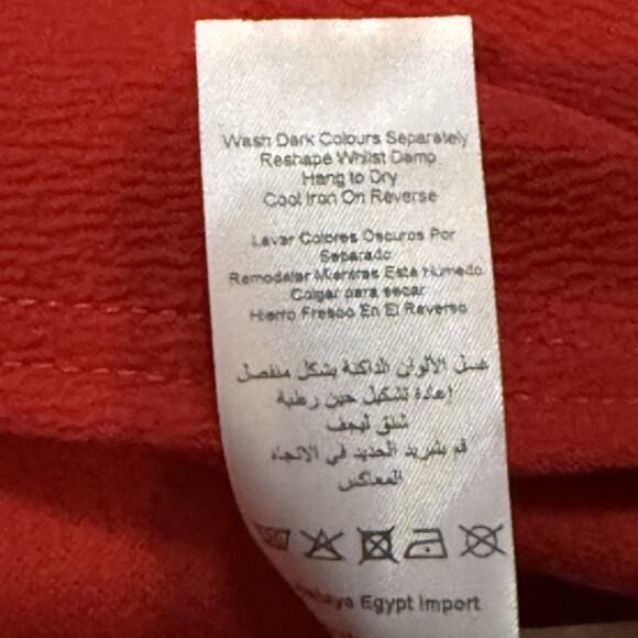 QUIZ Womens Plus Size Wrap Pleated Ruched Sleeve Red Midi Dress Size US 18 Party - Picture 12 of 12